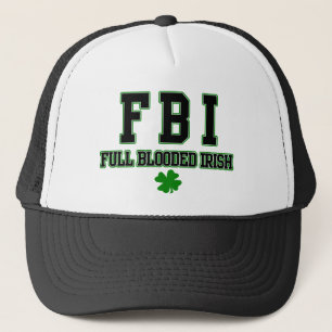 Irischer voller Blooded Iren-Hut FBI Truckerkappe