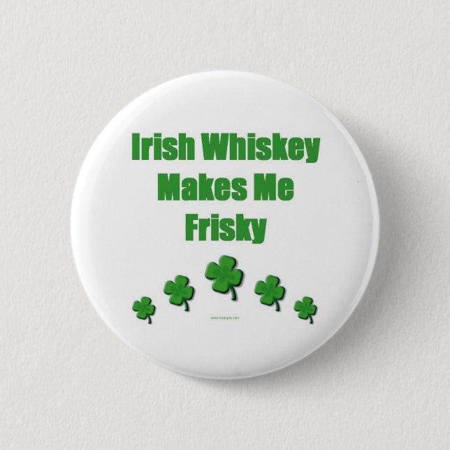 Irischer Whisky-Knopf Button (Vorderseite)