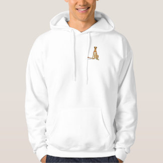 Irischer Wolfhound-Illustration durch Gina Barbosa Hoodie