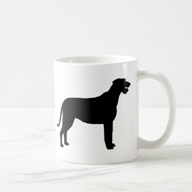 Irischer Wolfhound (im Schwarzen) Kaffeetasse (Rechts)