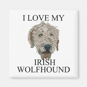 Irischer Wolfhound-Liebe! Magnet