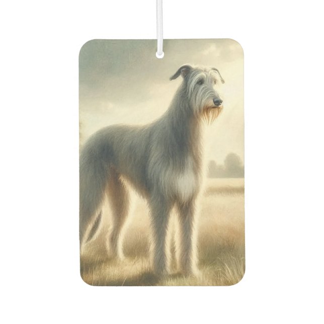 Irischer Wolfshund Autolufterfrischer (Vorderseite)