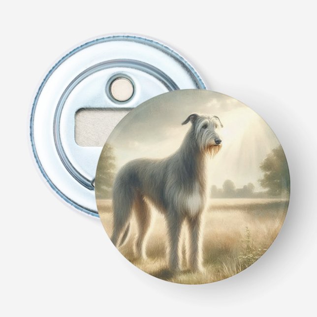 Irischer Wolfshund Flaschenöffner (Vorderseite)