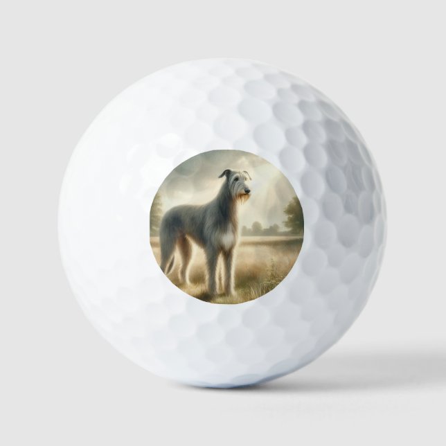 Irischer Wolfshund Golfball (Vorderseite)