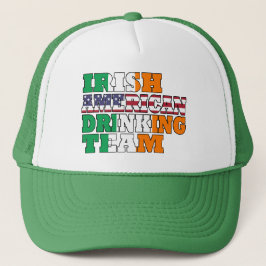 Irisches amerikanisches trinkendes Team Truckerkappe