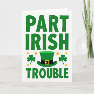 Irisches Ärgernis Leprechaun-Kunstkarte Karte