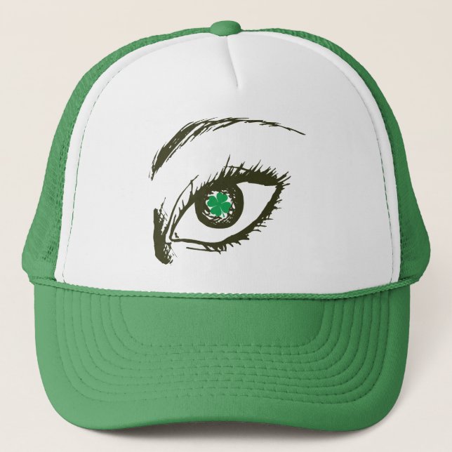 Irisches Auge Truckerkappe (Vorderseite)