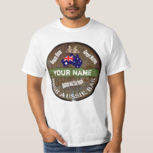 Irisches australisches Kneipenzeichen T-Shirt