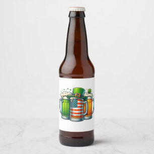 Irisches Bier Irland St Patricks Day Trinkparty Bierflaschenetikett