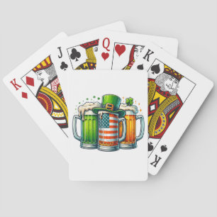 Irisches Bier Irland St. Patricks Day Trinkparty Spielkarten