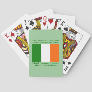 Irisches Blut und Whiskey Spielkarten