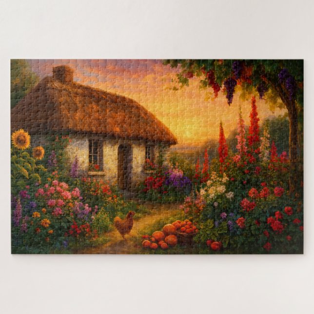 Irisches Cottage und Garten der viktorianischen Är (Horizontal)