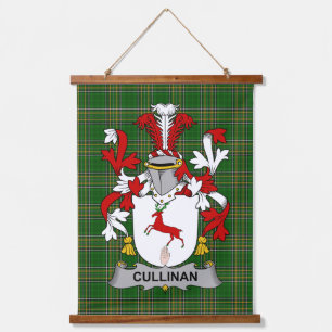 Irisches Cullinan oder O_Cullinane Wappen Familie  Wandteppich Mit Holzrahmen