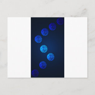 Irisches Design blaues Kristall Postkarte
