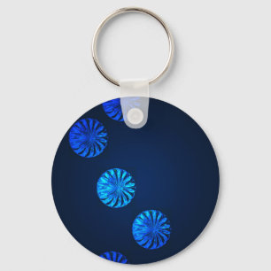 Irisches Design blaues Kristall Schlüsselanhänger