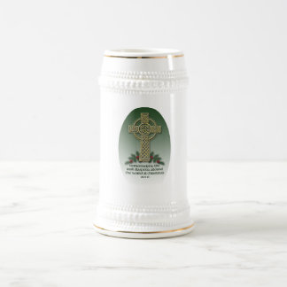 Irisches Diaspora-WeihnachtsKeramik-Bier Stein Bierglas
