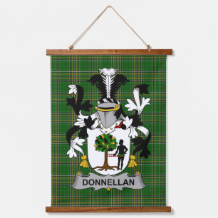 Irisches Donnellan oder O_Donnellan Wappen Familie Wandteppich Mit Holzrahmen