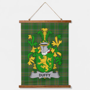 Irisches Duffy oder O_Duffy Wappen Familienwappen Wandteppich Mit Holzrahmen