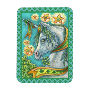 IRISCHES EINHORN, ST. PATRICK'S DAY PHANTASIEPFERD MAGNET