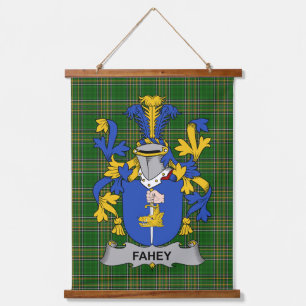 Irisches Fahey oder O_Fahy Wappen Familienwappen Wandteppich Mit Holzrahmen