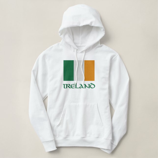 Irisches Flaggen-Irland gesticktes Shirt (Design vorne)