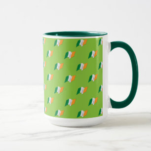 Irisches Flaggen-Muster Tasse