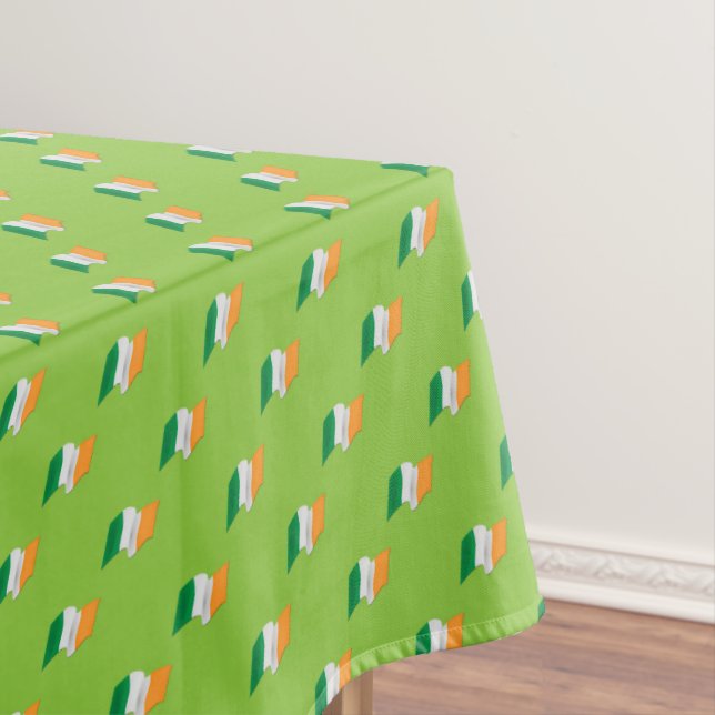 Irisches Flaggen-Muster Tischdecke (Beispiel)