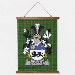 Irisches Gilchrist oder McGilchrist Wappen Familie Wandteppich Mit Holzrahmen