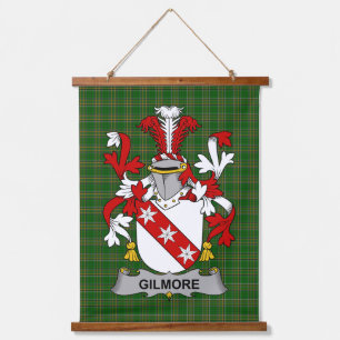 Irisches Gilmore Wappen Familienwappen Wandteppich Mit Holzrahmen