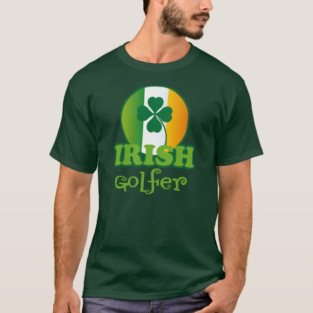 Irisches Golfspieler-Geschenk T-Shirt (Vorderseite)