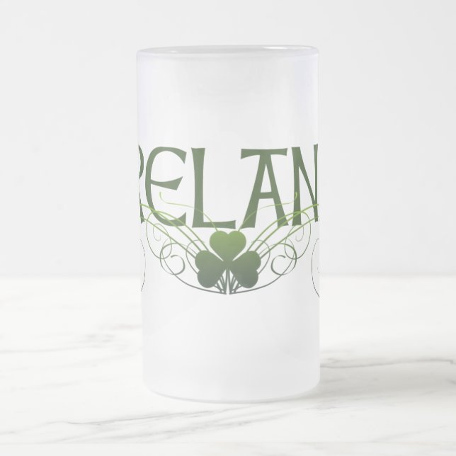 Irisches halbes Liter Mattglas Bierglas (Mittel)