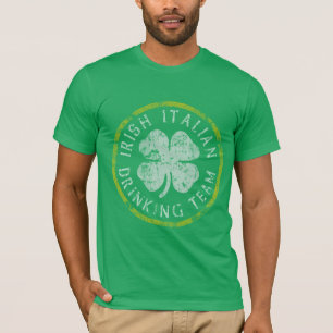 Irisches italienisches trinkendes Team T-Shirt