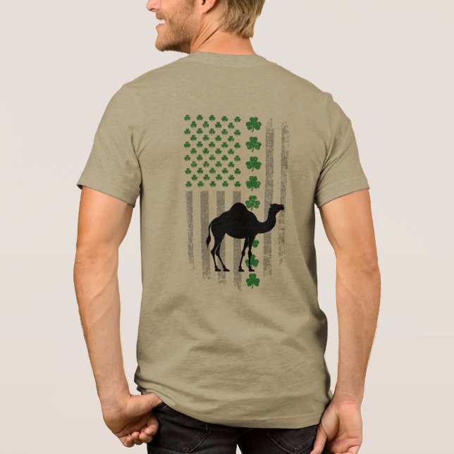 Irisches Kamel Tri-Blend Shirt (Rückseite)