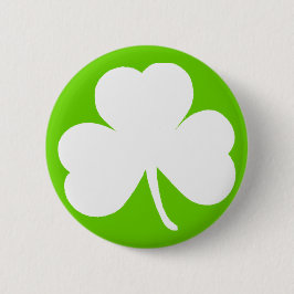 Irisches Kleeblatt Button