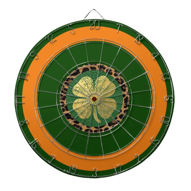 irisches Kleeblatt Dartscheibe (vorne)