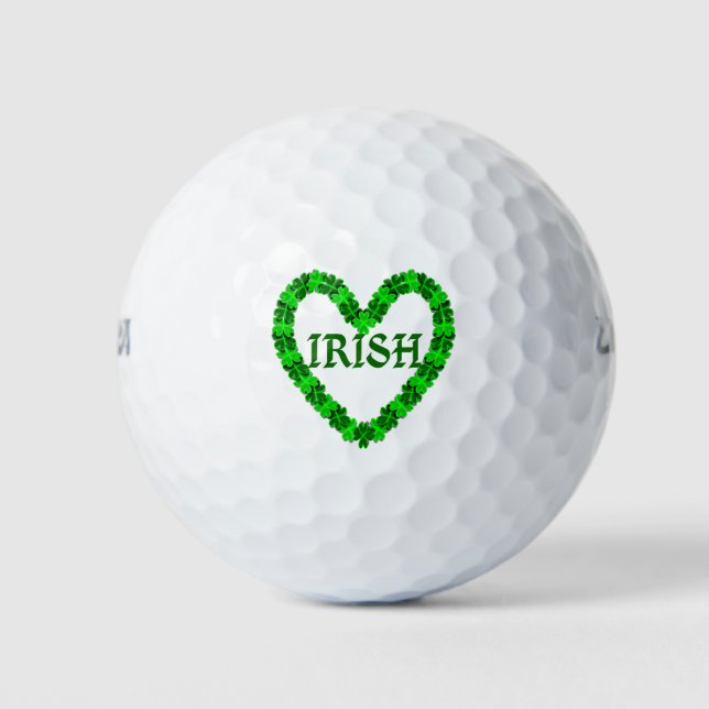 irisches Kleeblatt Golfball (Vorderseite)