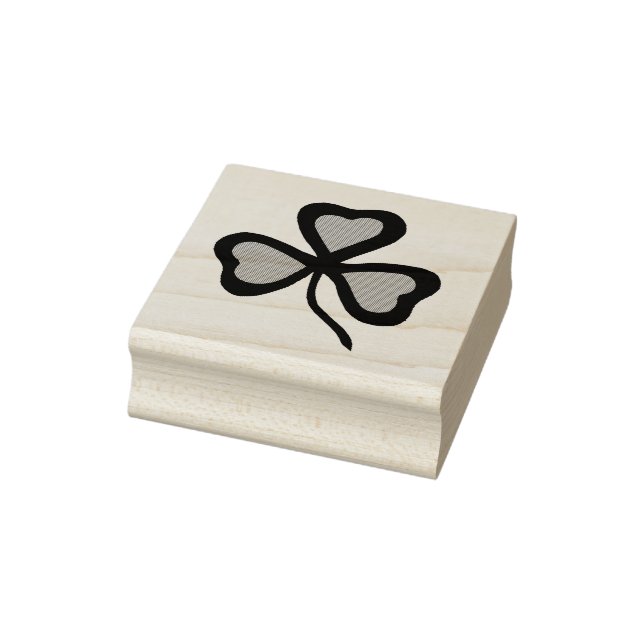 Irisches Kleeblatt, grünes Kleeblatt, irisches Kle Gummistempel (Stempel)