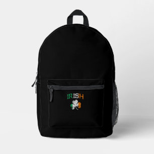 Irisches Kleeblatt Irland Flagge St. Patricks Tag  Bedruckter Rucksack