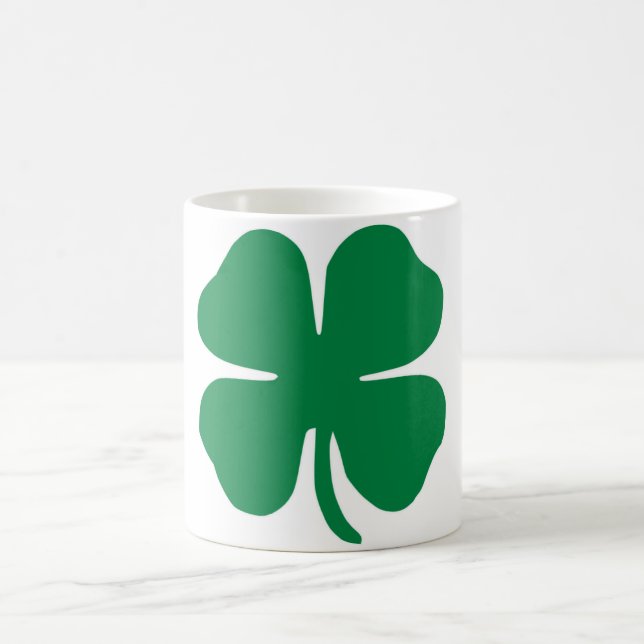 irisches Kleeblatt Kaffeetasse (Mittel)