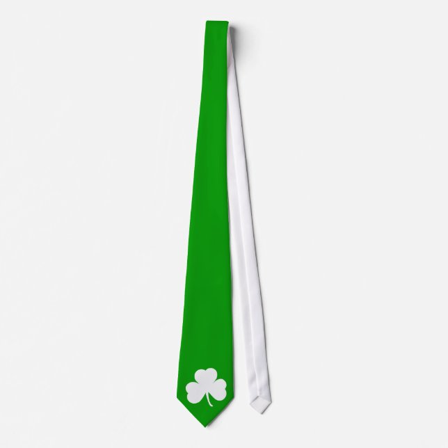 Irisches Kleeblatt Krawatte (Vorderseite)