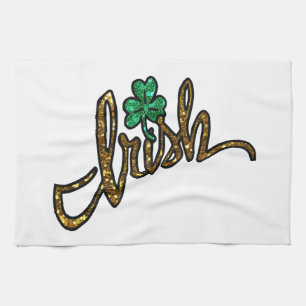 irisches Kleeblatt Shamrock Geschirrtuch