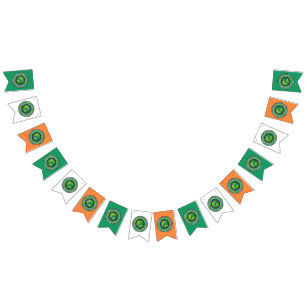 irisches Kleeblatt Wimpelkette