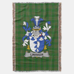 Irisches Linaker-Wappen Familienwappen Irland Decke
