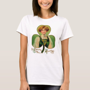 Irisches Mädchen St. Patrick's Day Frauen-Shirt T-Shirt