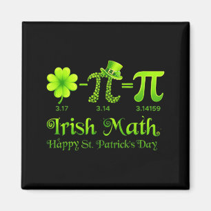Irisches Mathe Kleeblatt Glücklicher St. Patricks Magnet