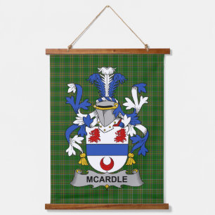 Irisches McArdle Wappen Familienwappen Wandteppich Mit Holzrahmen