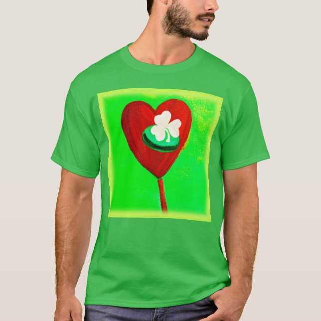 Irisches Niedliches Maldesign. Jetzt kaufen T-Shirt (Vorderseite)