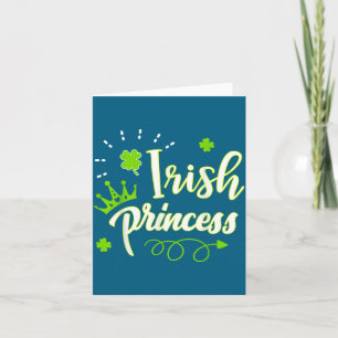 Irisches Prinzessin-Geschenk für St. Patrick's Day Karte