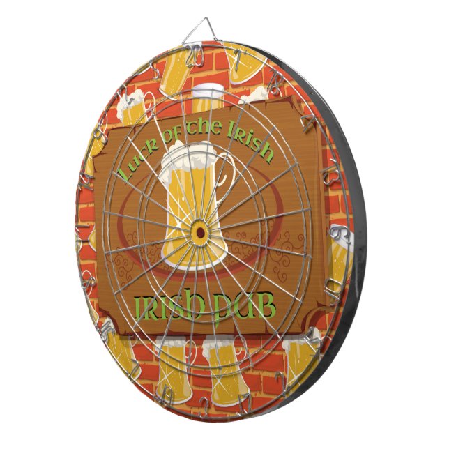 Irisches Pub-Schild Dartscheibe (Vorderseite rechts)