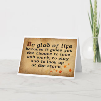 irisches Sprichwort Karte